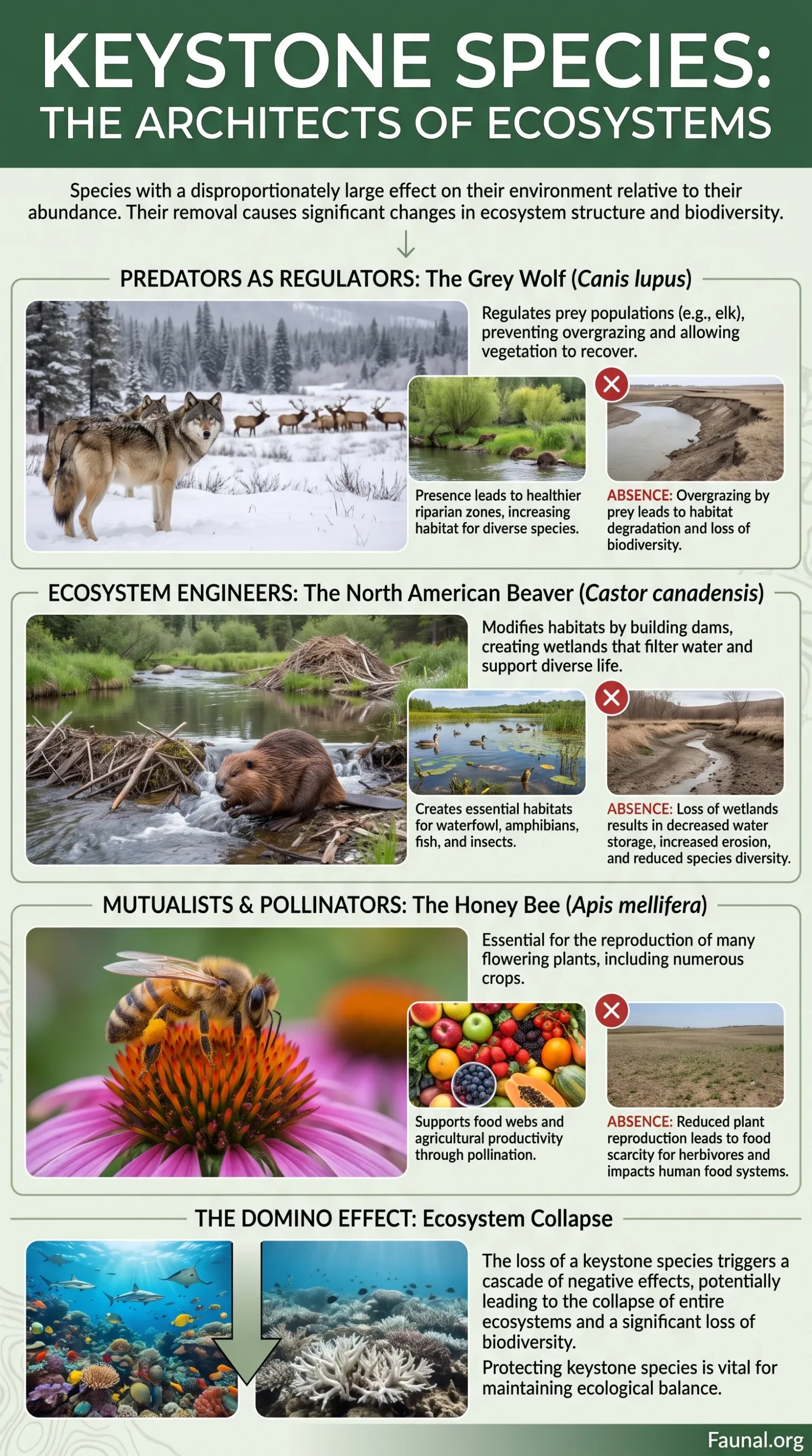 Large carnivores of Europe like wolves, bears, lynx, and wolverines roaming their natural habitats in the wild.